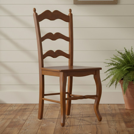 Sedia sagomata con fondino in legno