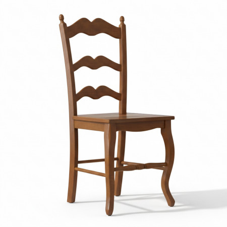 Sedia sagomata con fondino in legno