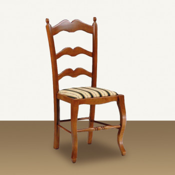 Sedia sagomata con fondino in stoffa, dettaglio seduta