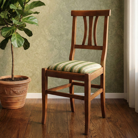 Sedia 3 stecche con fondino in stoffa