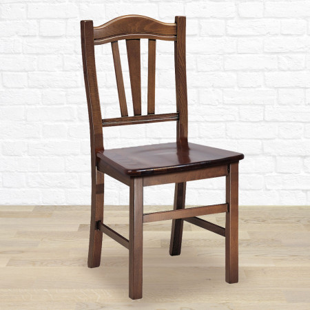 Sedia classica con fondino in legno, dettaglio traverse