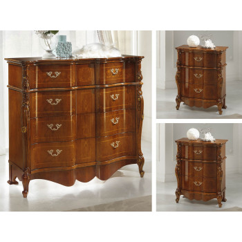 Gruppo notte sagomato Olbia con intarsi dettagli