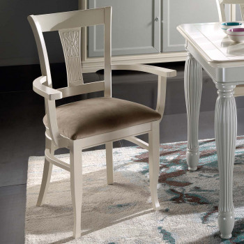 Capotavola margherita fondino in stoffa, dettaglio schienale