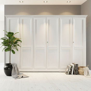 Armadio 6 ante pannello liscio altezza 220