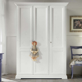 Armadio 3 ante pannello liscio, stile classico