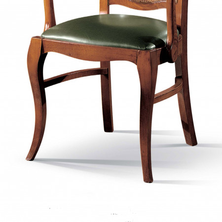 Poltroncina paglia di Vienna ecopelle, dettaglio gambe