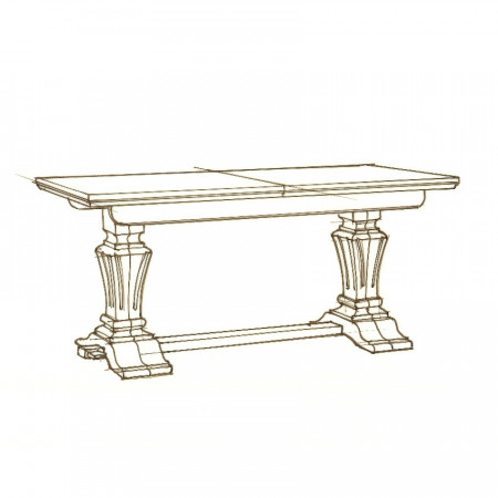 Tavolo intarsio spina pesce 180x90 allungabile a 360x90