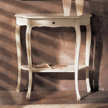Consolle 700 con gambe curve e finitura antica