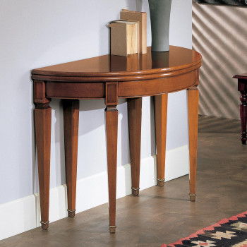 Consolle ciliegio allungabile 110/220 con puntali in ottone