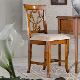 Dettaglio intarsio della credenza 3 porte Venezia