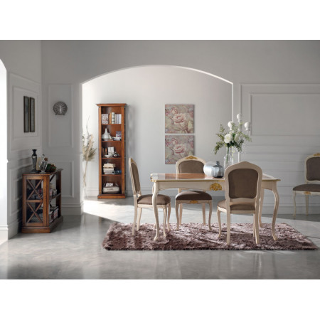 Sedia barrocchetto imbottita ecopelle ambientata