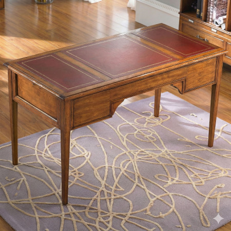 Scrittoio con tiretti e piano rivestito