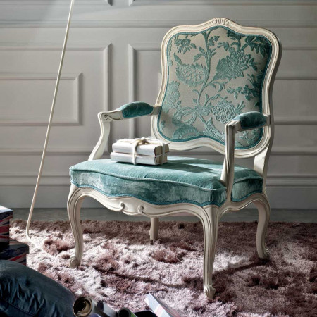 Poltrona '700 in tessuto decorato