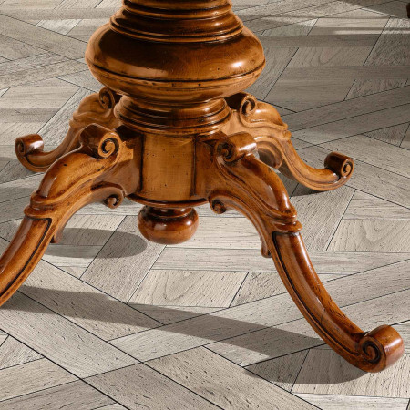 Gambone intagliato del Tavolo rotondo 160 cm con intarsio Iris