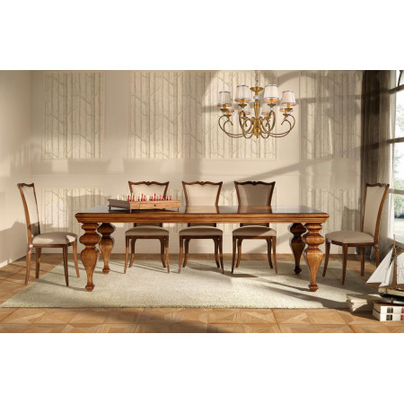 Tavolo fisso 240x128 con intarsio Verona, ambiente
