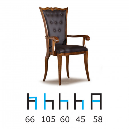 Poltroncina Voltaire imbottita ecopelle