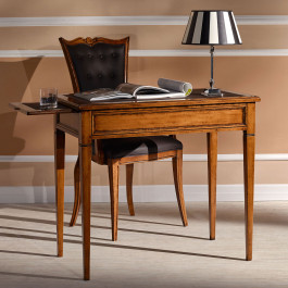 Poltroncina Voltaire imbottita ecopelle con dettaglio schienale