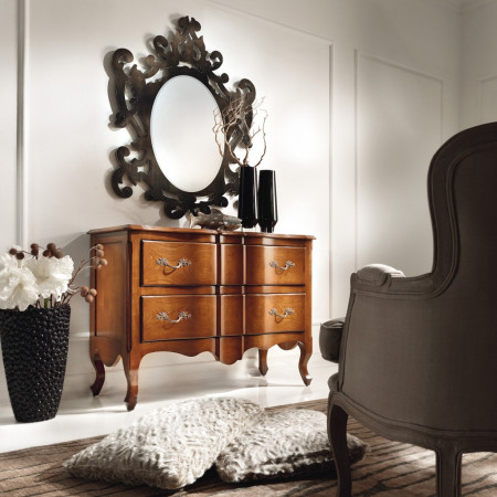 Specchiera traforata deco' con cornice barocca