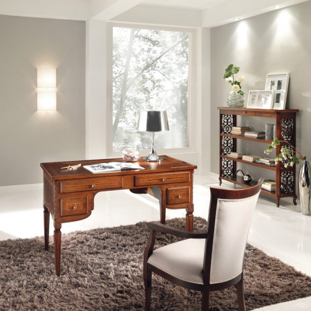 Scrivanie arredo ufficio in legno con intarsi