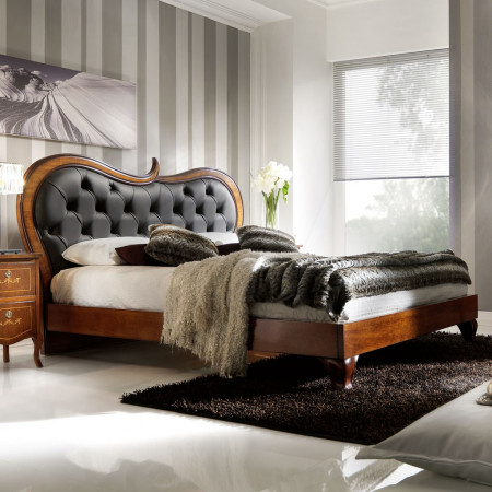 Letto "elegant" con testata imbottita