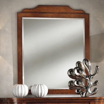 Specchiere impiallacciate in radica di rovere quadrata