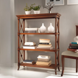 Etagere ciliegio 5 piani intarsi legno pregiato