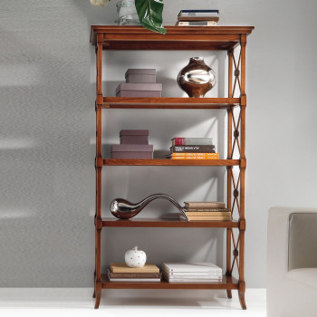 Etagere ciliegio 5 piani intarsi legno pregiato