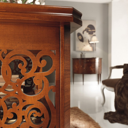 Etagere a 4 piani dettaglio traforato legno