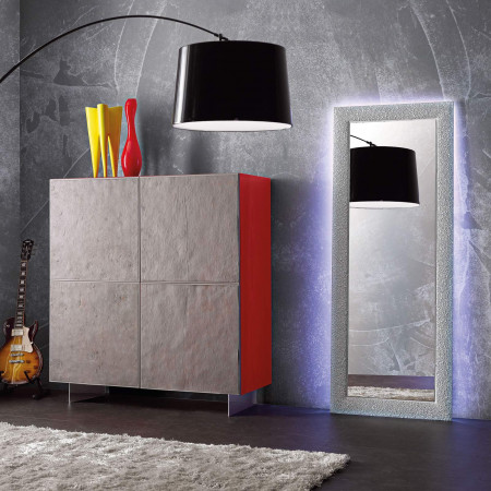 Specchiera con luci led, riflesso moderno design