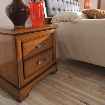 Comodino a 2 cassetti in ambiente moderno