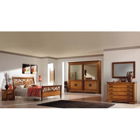 Comodino due cassetti in legno toulipier contemporaneo
