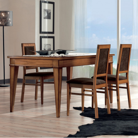 Tavolo rettangolare allungabile da 160x90 a 260x90 con 2 cassetti