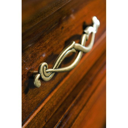 Credenza 2 ante con dettaglio maniglia in ottone