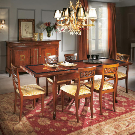 Credenza 2ante e 3 cassetti con bugna traforata