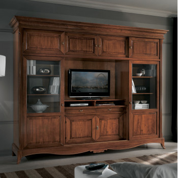 Componibile ante scorrevoli bugnate dettaglio centrale