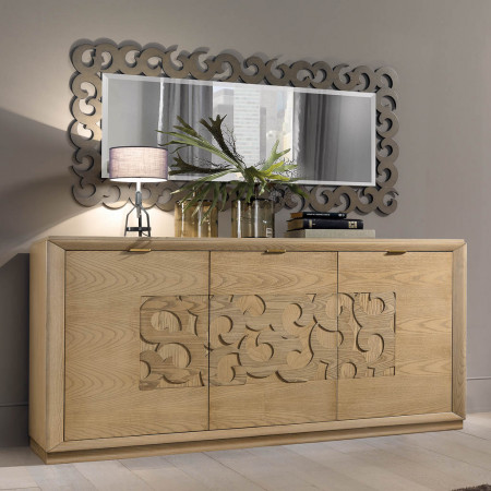 Credenza 3 ante 2 cassetti con zoccolo