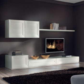 Composizione mimosa parete attrezzata moderna