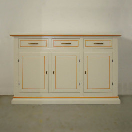 Credenza laccata 3 ante decorate