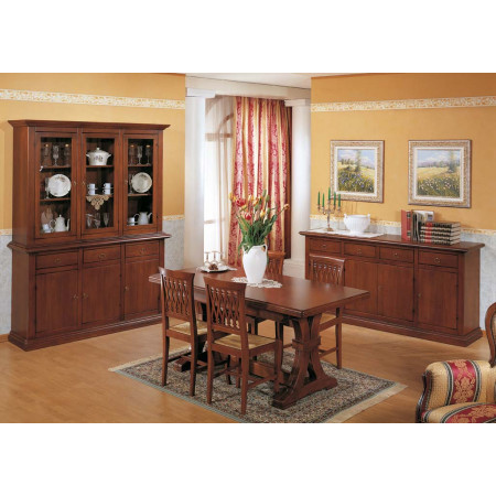 Credenza laccata 2 ante lisce in legno di toulipier