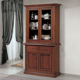 Credenza con alzata 2 ante con bugne