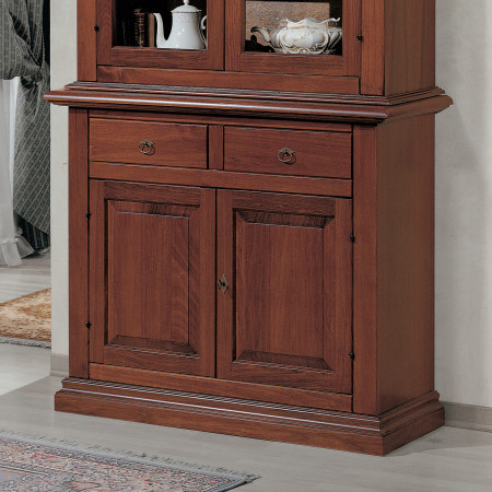 Credenza con alzata 2 ante con bugne