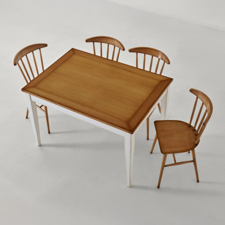 Tavolo rettangolare 120x85 allungabile con sedie