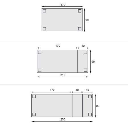 Tavolo con piano intarsio formichi 170x90 allungabile a 250x90