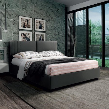 Letto imbottito con contenitore Dorian