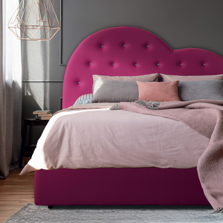 Letto imbottito con contenitore Amiya