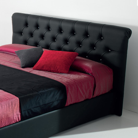 Letto imbottito con contenitore Alyssa