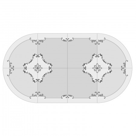Tavolo rotondo allungabile da 140x140 a 260x140