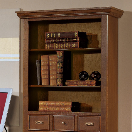 Libreria in legno 1 cassetto, dettaglio cassetto tripla cornice