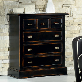 Piccolo comò con 4 cassetti, dettaglio superiore