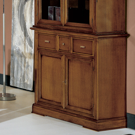 Credenza con alzata 2 ante 3 cassetti